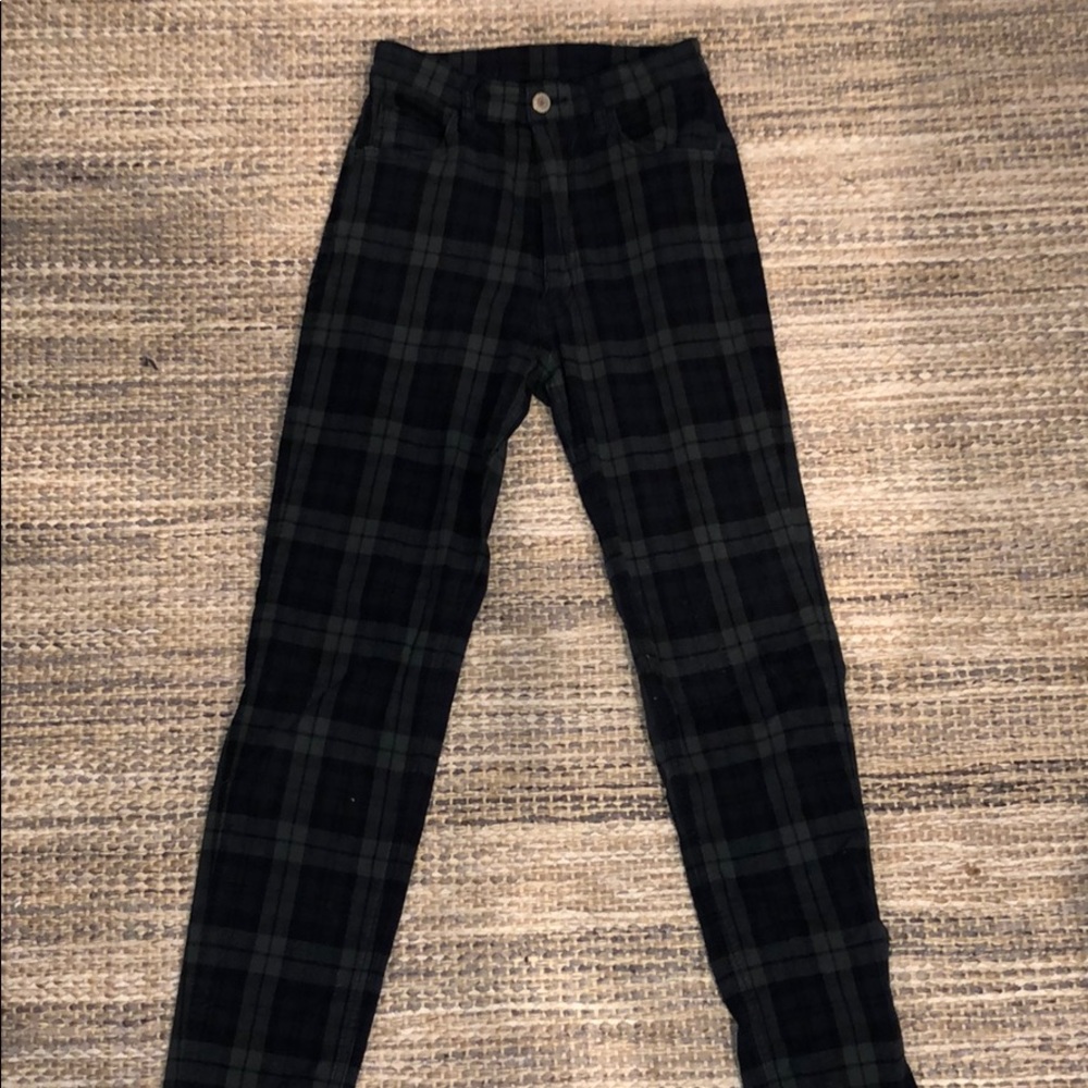 High-Waisted Brandy Melville plaid pants